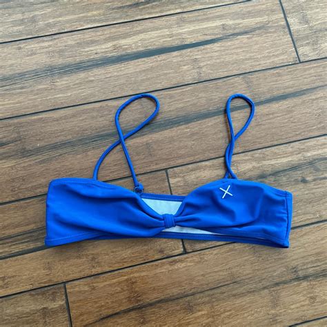 Boutine La Boutinela Laguna Blue Bow Tie Bikini Depop