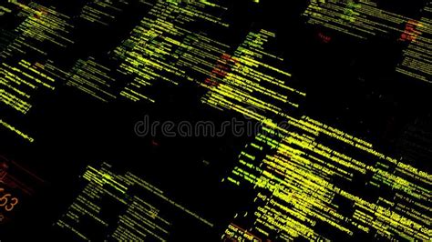 Abstract Symbols Flying Diagonally On Black Screen Background