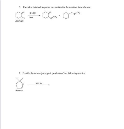 Solved Provide A Detailed Stepwise Mechanism For The Chegg