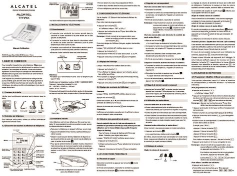 Notice ALCATEL T MAX téléphone fixe Trouver une solution à un