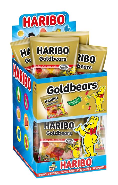 GOLD BEARS 40 Gr 30 SACHETS HARIBO ALLOBONBONS