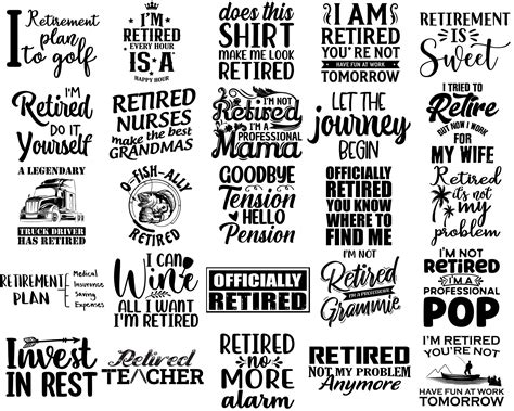 100 Retirement SVG Files For Cricut Officially Retired SVG Etsy