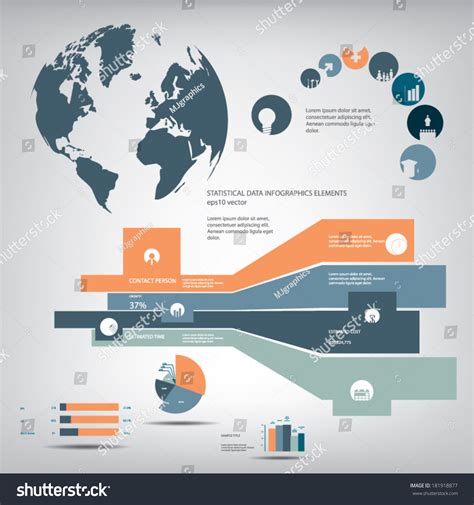 Statistics Icons Charts Set Flat Design Stock Vector (Royalty Free ...