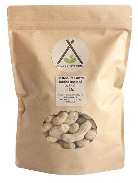 Clear Path Trading Jumbo Dry Roasted Salted Peanuts In Shell 1 Lb