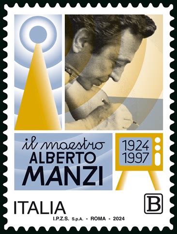 Poste Francobollo Di Alberto Manzi Per I 100 Anni Dalla Nascita Non