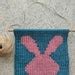 Macrame Easter Bunny Pattern Pixel Rabbit Macrame Wall Hanging PDF