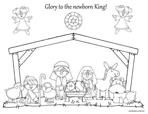Christmas Nativity Scene Drawing At Getdrawings Free Download