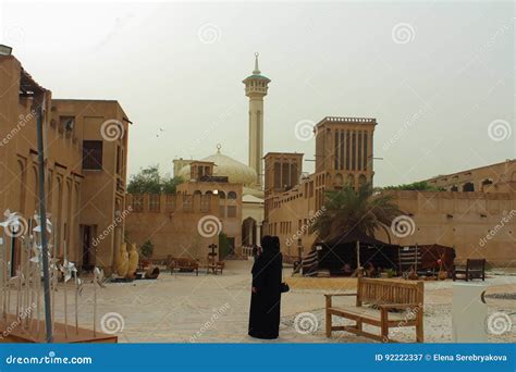 Al Bastakiya Historic District In Dubai Editorial Photography