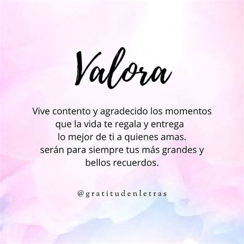 GRATITUD EN LETRAS En Instagram Vive Cada Momento A Plenitud Y