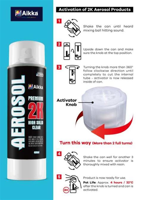 Aikka K Aerosol High Solid Clearcoat Spray Paint