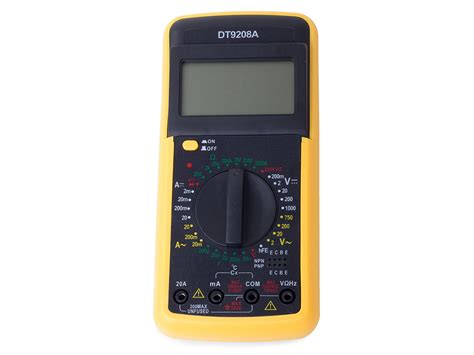 Dt A Digital Multimeter Lcd Ac Dc Ammeter Resistance With Temperature