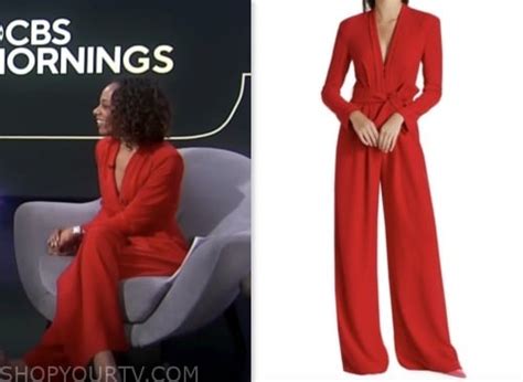 Cbs Mornings January 2024 Nischelle Turners Red Jumpsuit Shop Your Tv