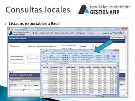 Sistema De Consulta De Factura Electr Nica Gestion Afip Ppt