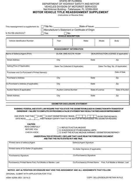 How To Fill Out Vehicle Transfer And Reassignment Form Transferform Net