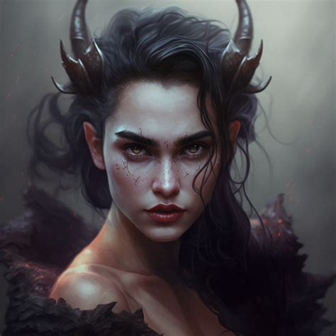 Woman Dark Tattoo Inspiration Beautiful Demon Idea Fantasy Novel