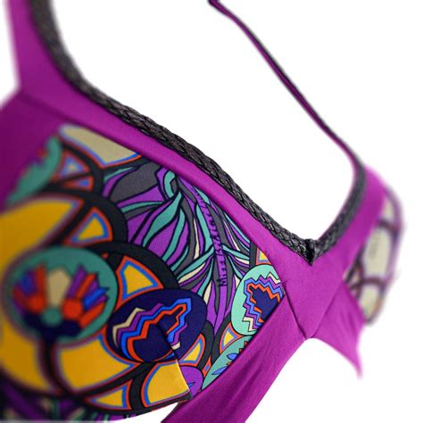 Elegance Tropical Purple Bikini MISS BIKINI