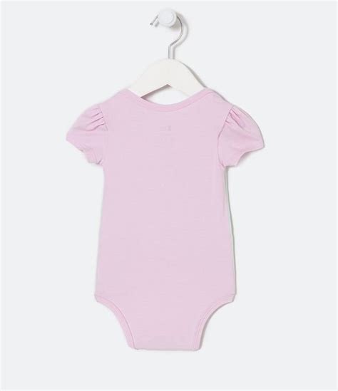 Body Infantil Tie Dye E Estampa De Ursinho Tam 0 A 18 Meses Rosa