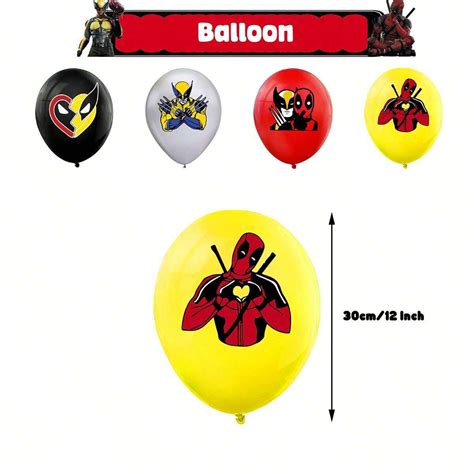 Disney Deadpool Theme Birthday Party Decorations Deadpool Wolverine