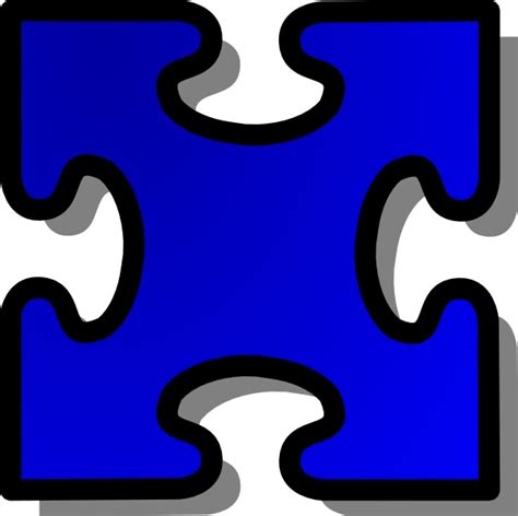 Blue Jigsaw Puzzle Piece Clip Art Vectors Free Download Graphic Art