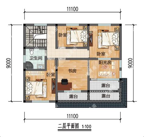 农村自建房三开间设计图纸一层、二层、三层、四层、款式多选择广 建房圈