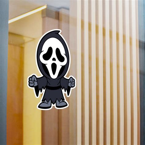 Halloween Vinyl Decal Horror Decal Horror Character Ghostface Decal