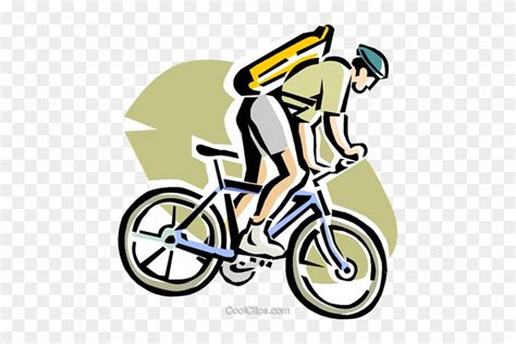 A Man In A Cycling Competition Cartoon Clipart Mountain Biking Clip