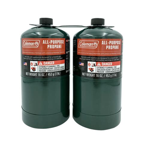 Coleman All Purpose Propane Gas Cylinder 16 Ounce 2 Pack