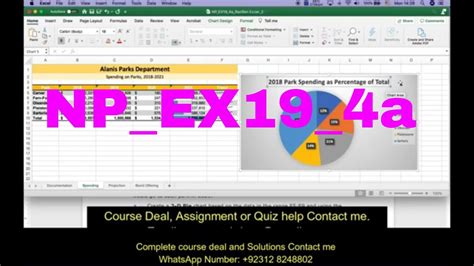 New Perspectives Excel 2019 Module 4 SAM Project 1a Alanis Parks