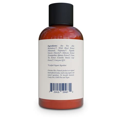 Facial Toner Made With Organic Aloe Vera And Pure Clean Ingredients