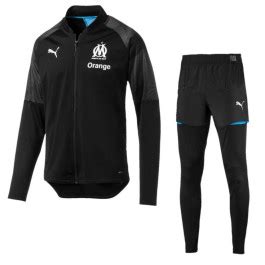 PUMA Olympique Marseille Polyester Trainingspak 2018 2019 Zwart