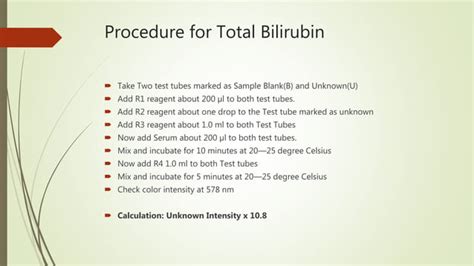 Estimation Of Serum Bilirubin By Dr Tehmas PPT