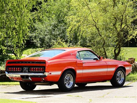 1969 clásico Ford GT500 músculo Mustang Shelby Fondo de pantalla