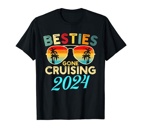 Besties Gone Cruising Girls Matching Women Cruise T Shirt