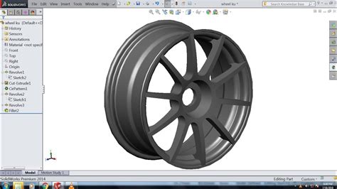 Solidworks Tutorial Alloy Wheel Youtube