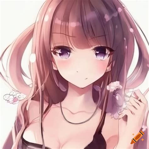 Cute Anime Girl Illustration On Craiyon