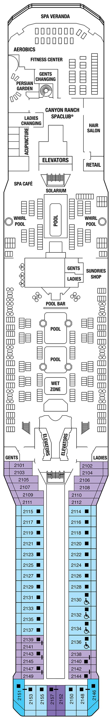 Celebrity Solstice Deck Plans | CruiseInd