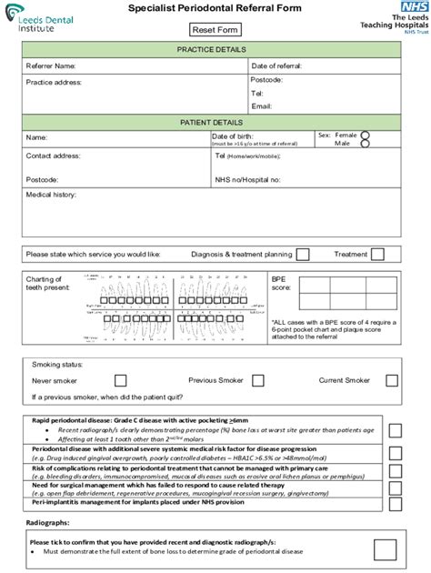 Fillable Online Periodontal Patient Referral Form Fax Email Print Pdffiller