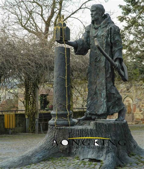 Pope Boniface Outdoor Standing With an Axe in Hand Religious St ...