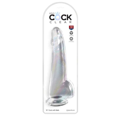 Realistische Dildo King Cock 28 Cm Transparant Kopen Bij Sextoyland