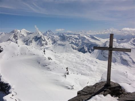 Gipfelkreuz Und Altes Balmhorn Und Rinderhorn Fotos Hikr Org