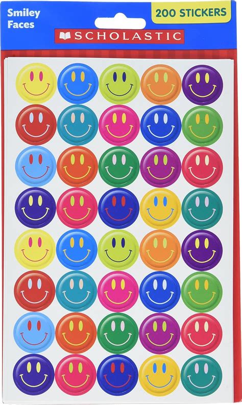 Amazon.com : Scholastic Classroom Resources Smiley Faces Stickers ...