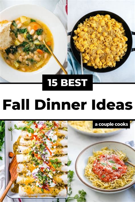 Best Fall Dinner Ideas A Couple Cooks