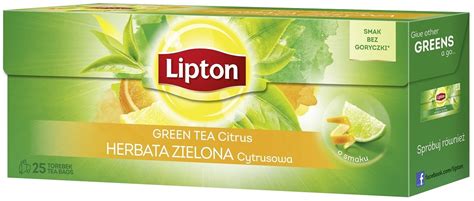 Herbata Zielona Lipton Green Tea Cytryna 32 5 G 25 Szt Lipton