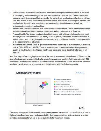 Customer Needs Assessment 10 Examples Format Pdf