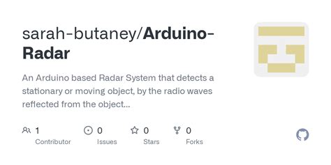 GitHub - sarah-butaney/Arduino-Radar: An Arduino based Radar System ...