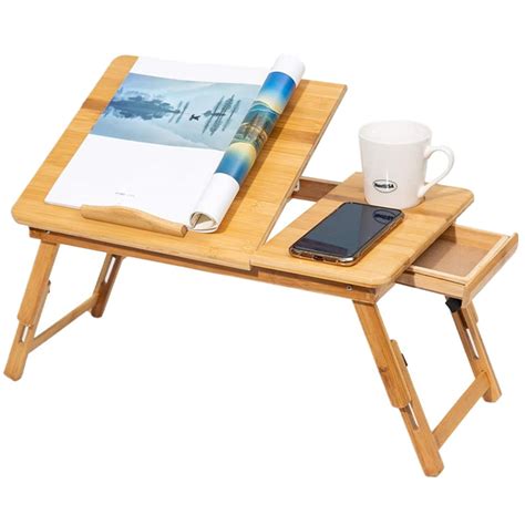 Buy Bamboo Portable Computer Table Laptop Stand Foldable Portable