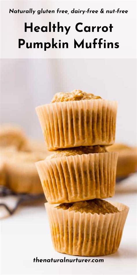 Healthy Carrot Pumpkin Muffins Gluten Free Recipe Gluten Free Pumpkin Muffins Pumpkin