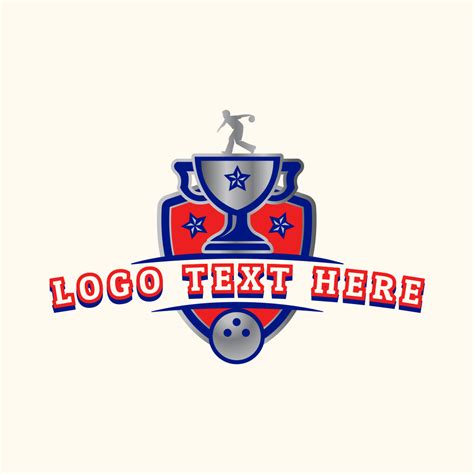 Bowling Champion Trophy Logo Brandcrowd Logo Maker Brandcrowd