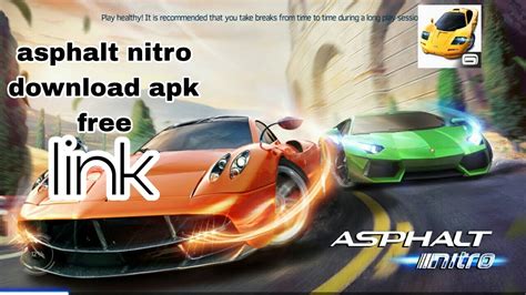 Asphalt Nitro Mod Apk Unlimited Money Free Download Link Youtube