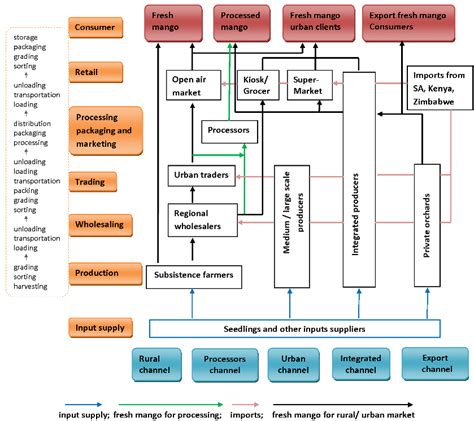 Mango Value Chain Map Showing The Various Marketing Channels Source